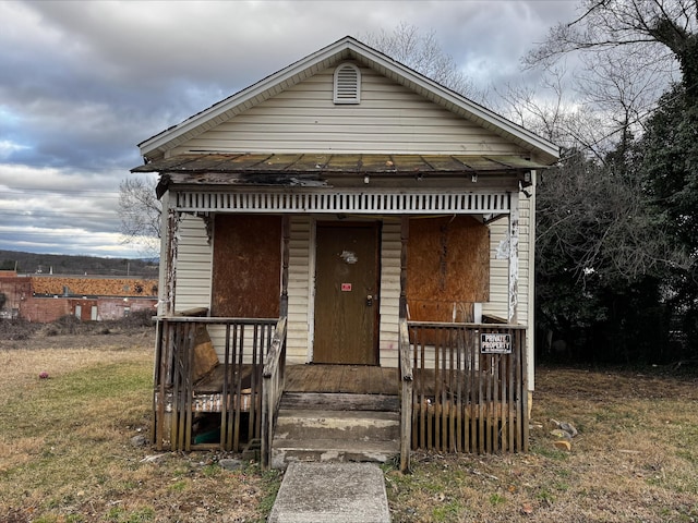 view of bungalow-style home