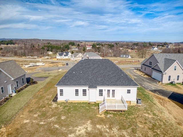 drone / aerial view featuring a residential view