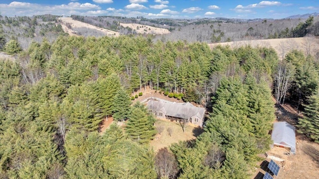 181 Borderline Rd NW, Willis, VA 24380 - drone / aerial view featuring a forest view