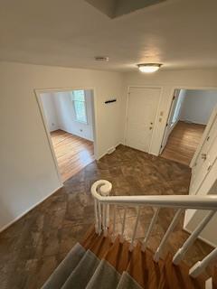 interior space with wood finished floors