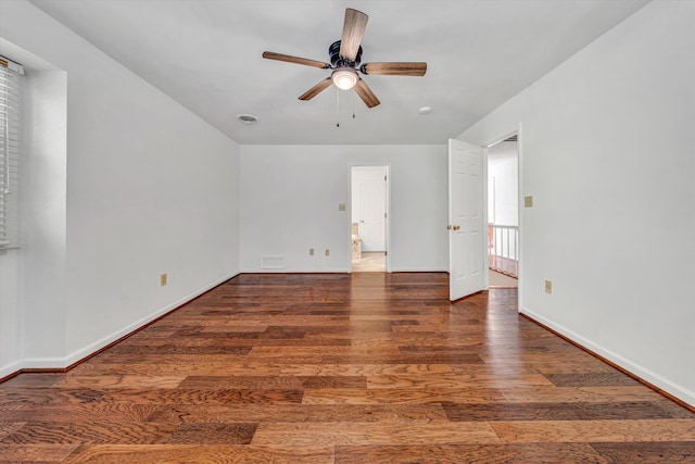 4937 Greenlee Rd SW, Roanoke, VA 24018 - empty room featuring wood finished floors and a ceiling fan