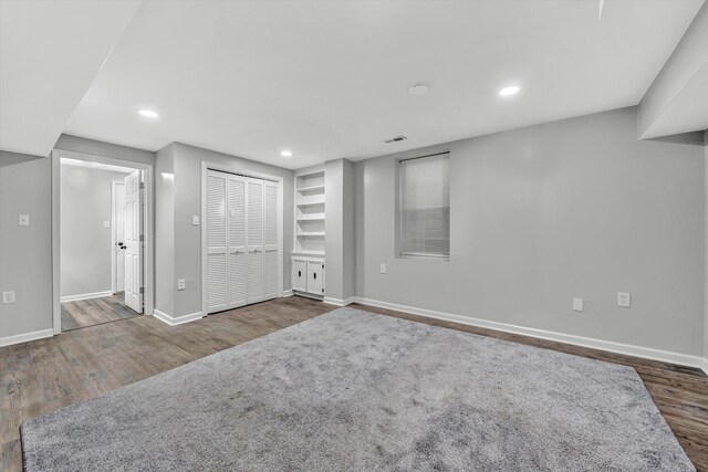 4937 Greenlee Rd SW, Roanoke, VA 24018 - unfurnished bedroom with wood finished floors and recessed lighting