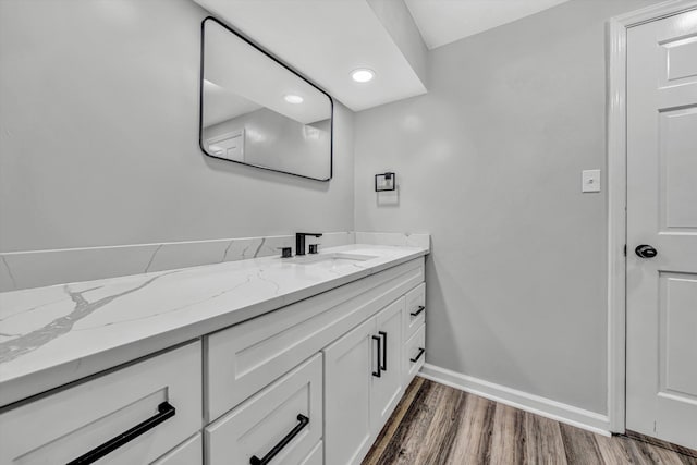 4937 Greenlee Rd SW, Roanoke, VA 24018 - bathroom featuring vanity and wood finished floors