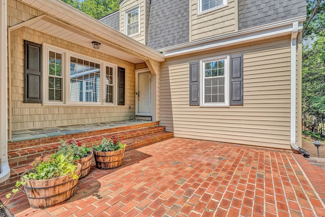 4937 Greenlee Rd SW, Roanoke, VA 24018 - view of exterior entry with a shingled roof