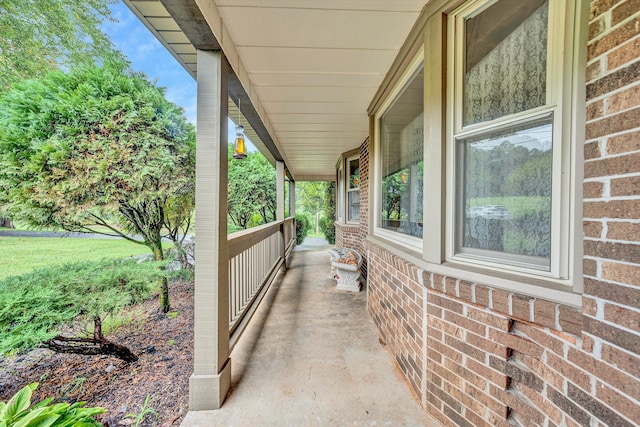 view of patio / terrace featuring covered porch