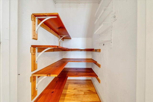 view of storage area