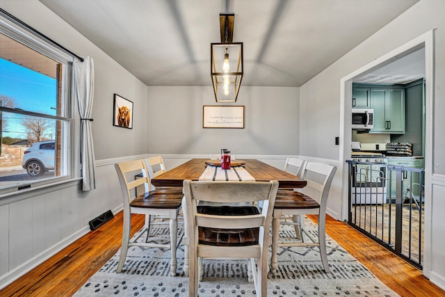 5359 Booker T Washington Hwy, Rocky Mount, VA 24151 - dining area featuring wood-type flooring and wainscoting