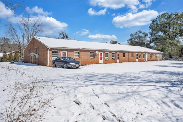 ranch-style home with brick siding