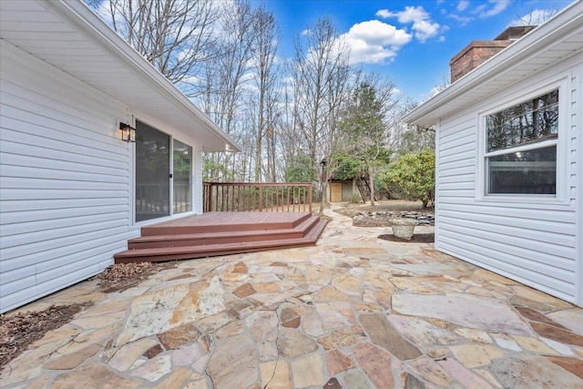 view of patio / terrace featuring a deck