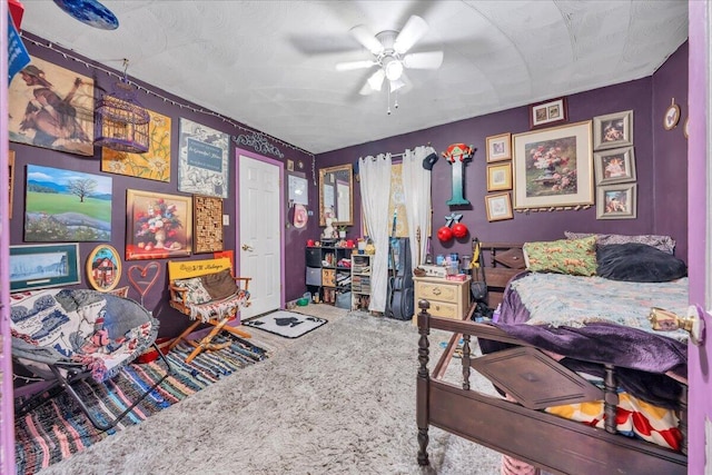 2930 Roanoke St, Christiansburg, VA 24073 - carpeted bedroom featuring a ceiling fan