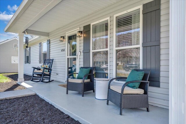 view of patio / terrace with a porch