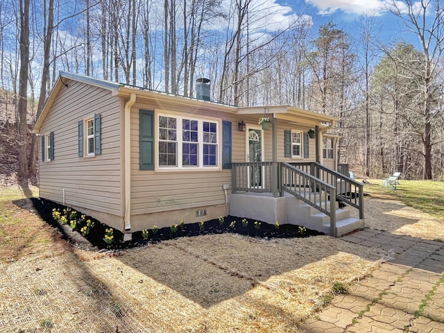 view of front of home