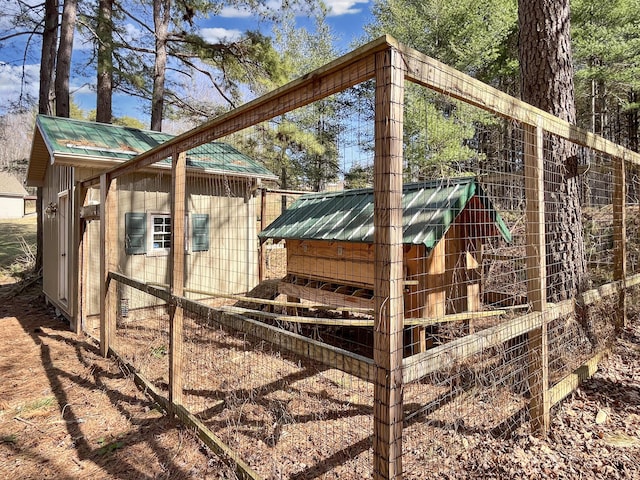 view of poultry coop