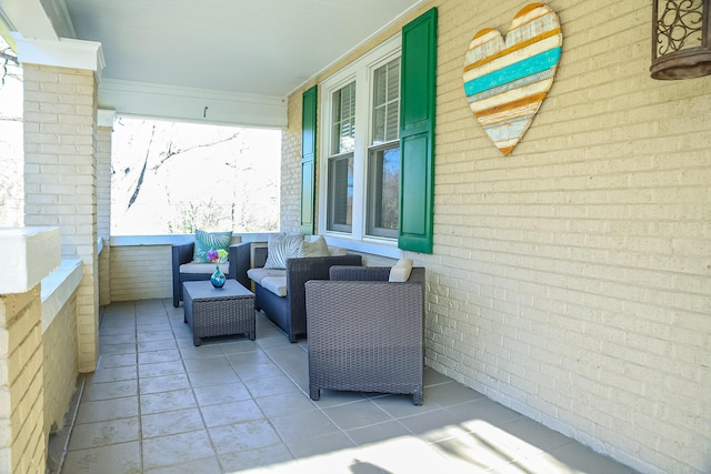 view of patio / terrace featuring covered porch