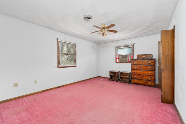 42 Keswick Ct, Troutville, VA 24175 - bedroom featuring a ceiling fan, visible vents, carpet, and multiple windows