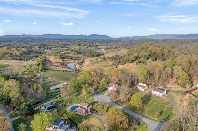 42 Keswick Ct, Troutville, VA 24175 - bird's eye view with a mountain view and a view of trees