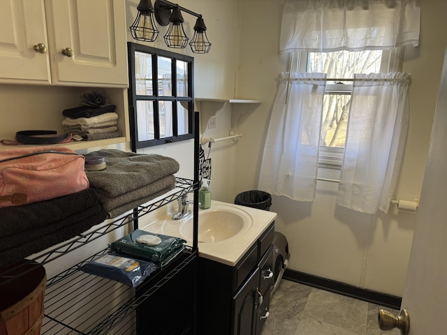 bathroom with vanity