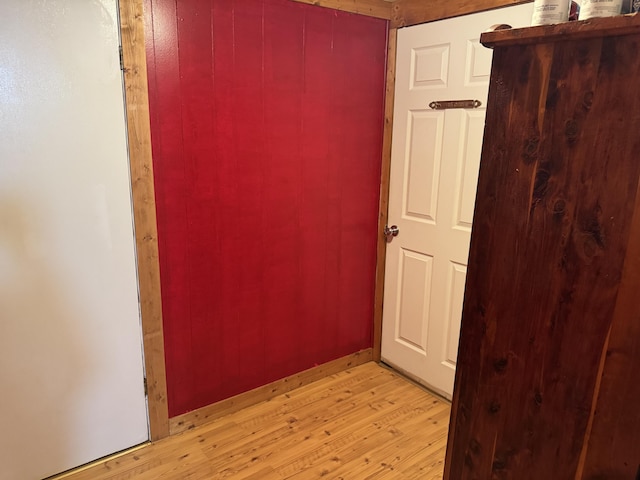 empty room featuring light wood-style floors