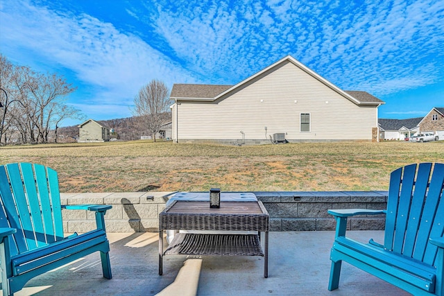 view of patio / terrace with central AC unit