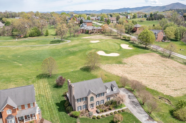 56 Savannah Ct, Daleville, VA 24083 - birds eye view of property featuring a mountain view, golf course view, and a residential view