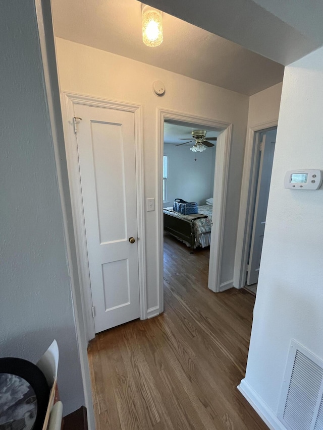 23 Upland Dr, Salem, VA 24153 - corridor featuring dark wood-style floors and baseboards