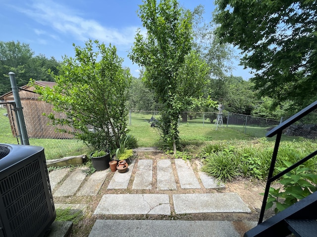 23 Upland Dr, Salem, VA 24153 - view of yard with central AC unit
