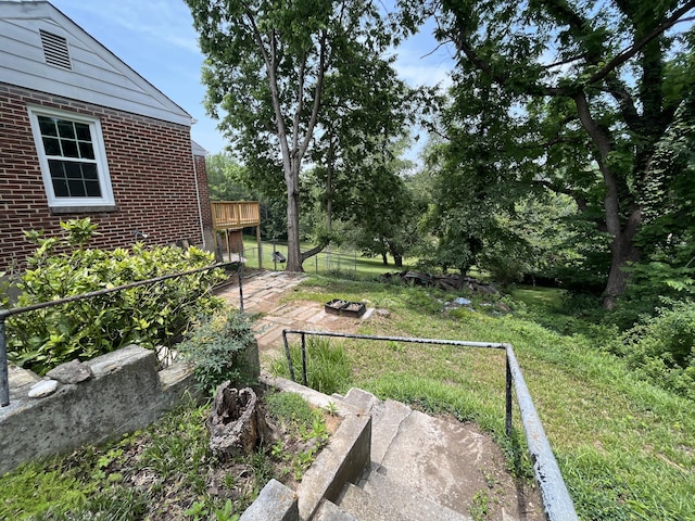 23 Upland Dr, Salem, VA 24153 - view of yard with a patio area
