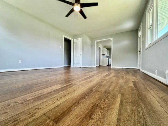 418 Victor Ave NE, Roanoke, VA 24012 - spare room with ceiling fan and dark wood finished floors