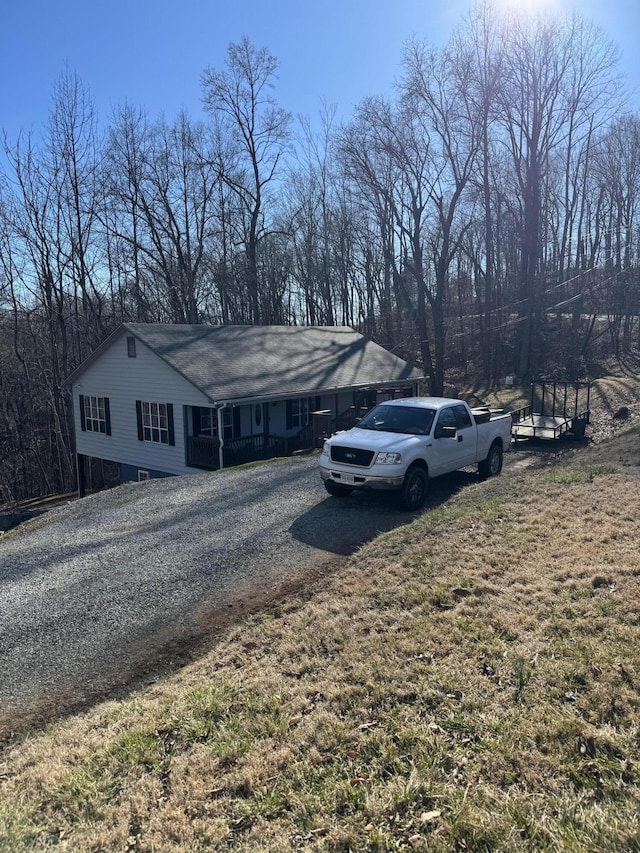 view of front of property