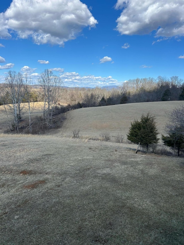 view of yard featuring a rural view