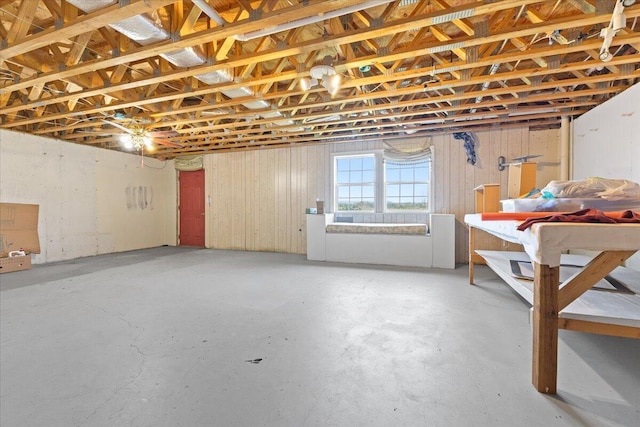 view of basement