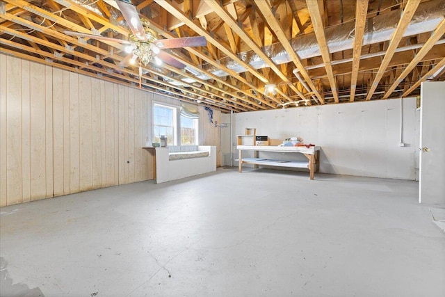 view of basement
