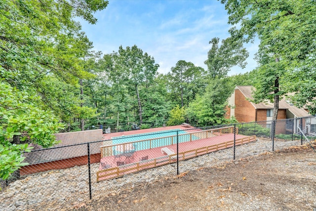 pool with fence