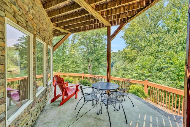 view of patio / terrace featuring outdoor dining area