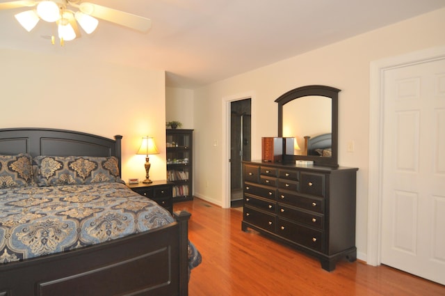 3370 Kelly Lane Ext, Roanoke, VA 24018 - bedroom featuring wood finished floors and ceiling fan