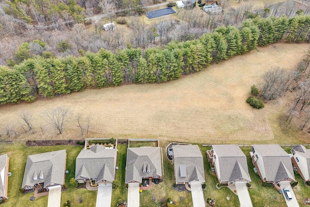 drone / aerial view with a residential view