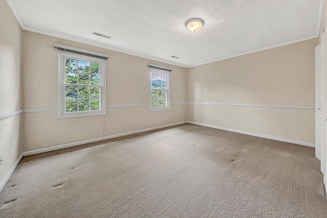 5653 Orchard Valley Cir, Roanoke, VA 24018 - carpeted empty room with crown molding and baseboards
