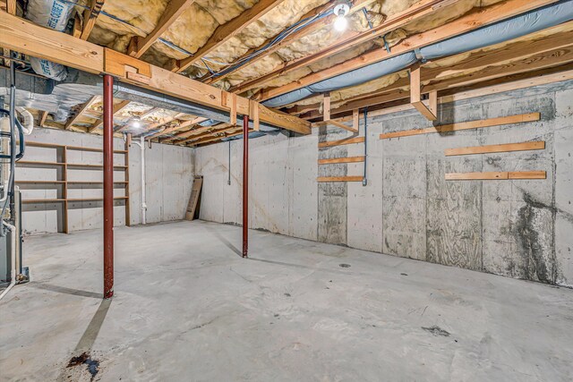 5653 Orchard Valley Cir, Roanoke, VA 24018 - view of unfinished basement