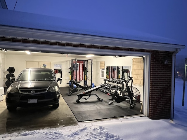 view of workout area