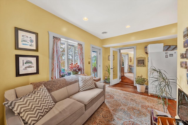 368 Penninsula Pt, Lynch Station, VA 24571 - living room with recessed lighting and wood finished floors