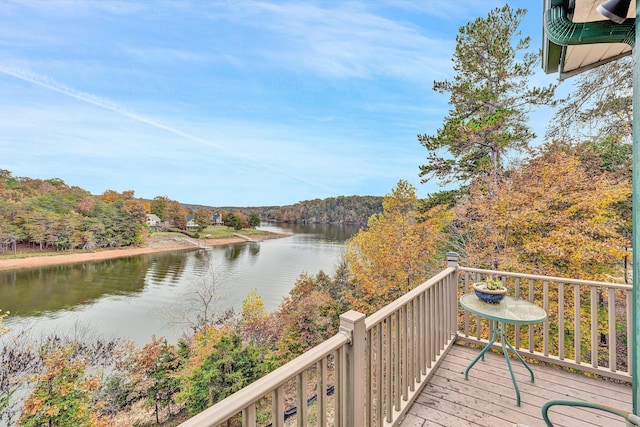 368 Penninsula Pt, Lynch Station, VA 24571 - balcony featuring a water view and a view of trees