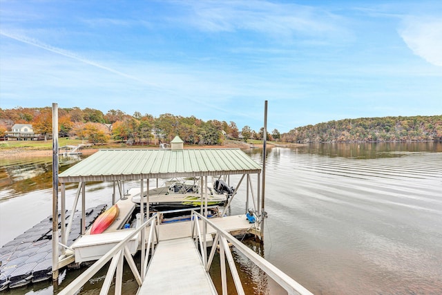 368 Penninsula Pt, Lynch Station, VA 24571 - dock with a water view and boat lift