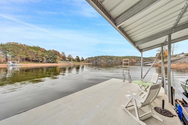 368 Penninsula Pt, Lynch Station, VA 24571 - dock area featuring a water view