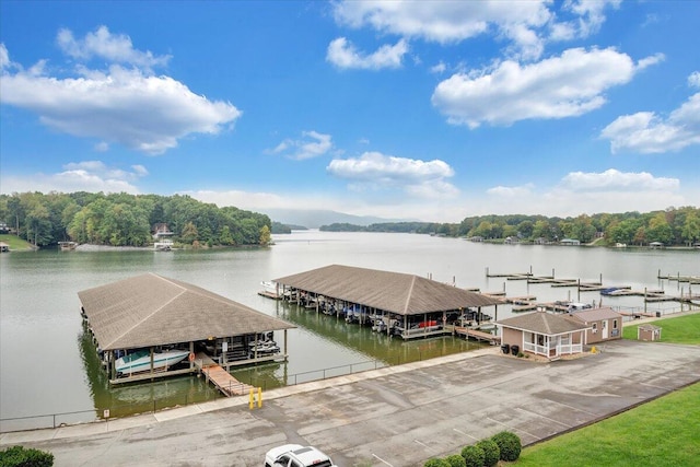 1273 Graves Harbor Trl Unit 3204, Huddleston, VA 24104 - dock area with a water view