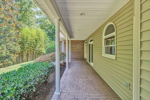 view of patio / terrace featuring a porch