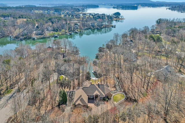 20 Waverly Ct, Moneta, VA 24121 - aerial view with a forest view and a water view