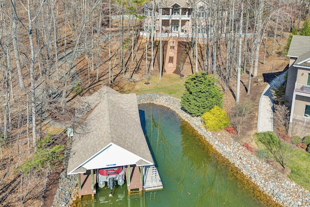 20 Waverly Ct, Moneta, VA 24121 - birds eye view of property featuring a water view