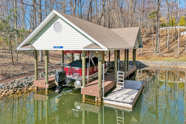 20 Waverly Ct, Moneta, VA 24121 - view of dock with boat lift