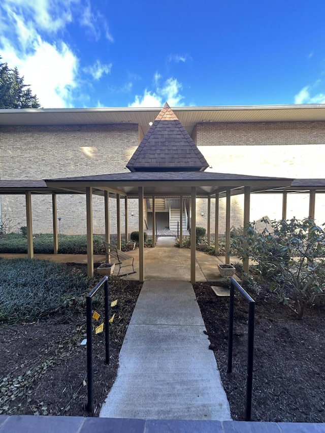 exterior space with a patio