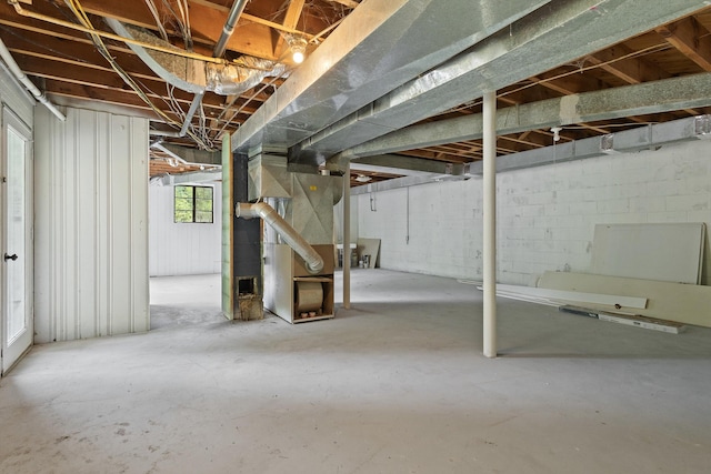 47 Westover Rd, Rocky Mount, VA 24151 - below grade area with concrete block wall